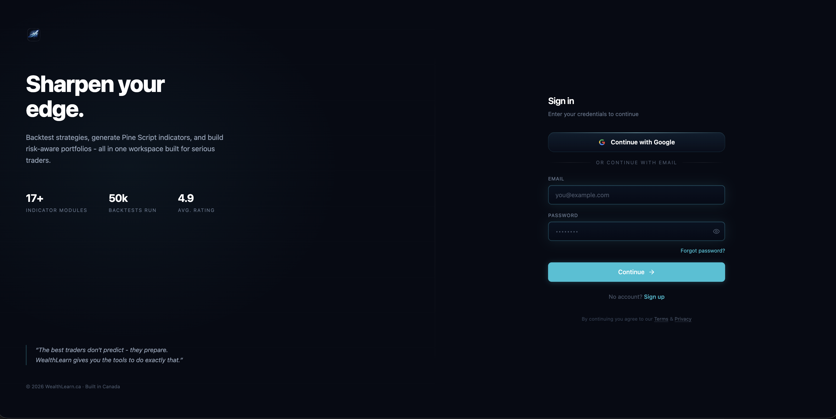 WealthLearn platform preview 4