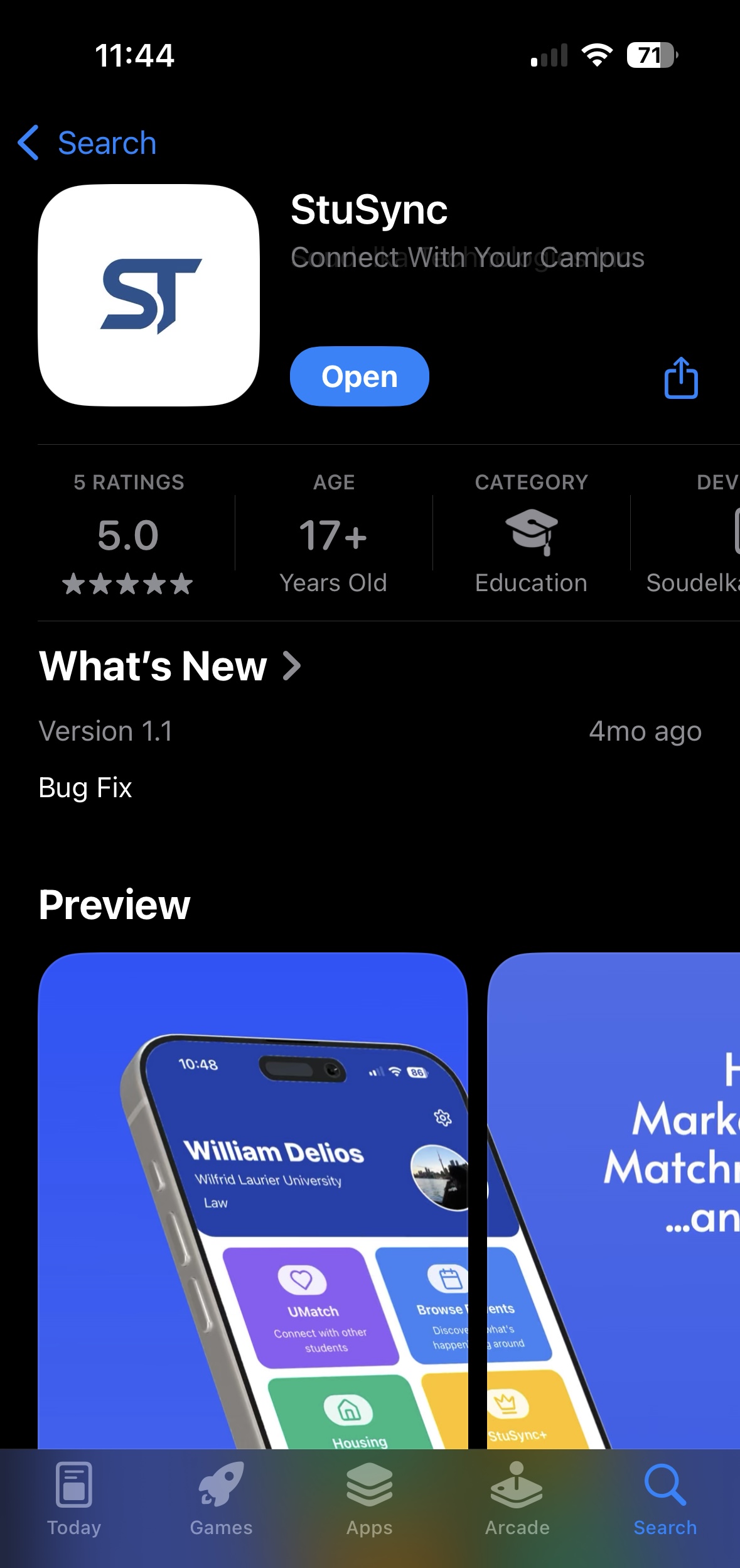 StuSync App Store screenshot